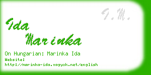 ida marinka business card